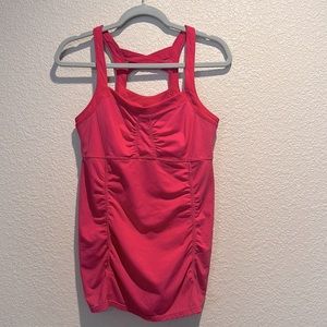 Athleta Tank with built in bra - size L magenta